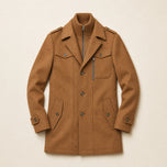Boreal Wool-Blend Overcoat in Camel