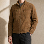 Bracken Utility Jacket in Tan Brown