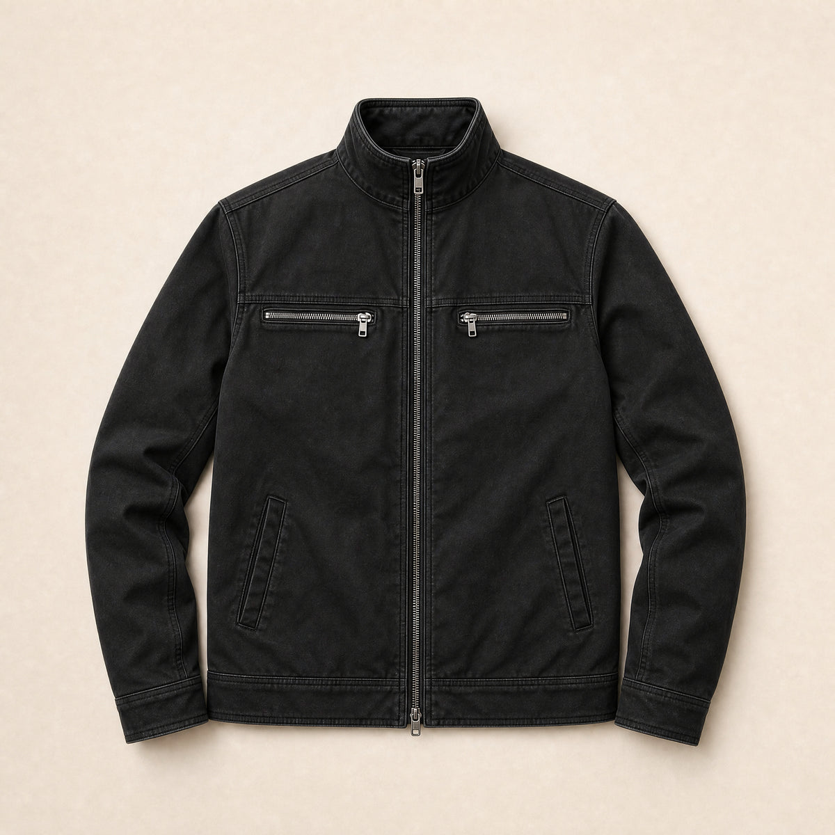 Flint Utility Jacket in Black