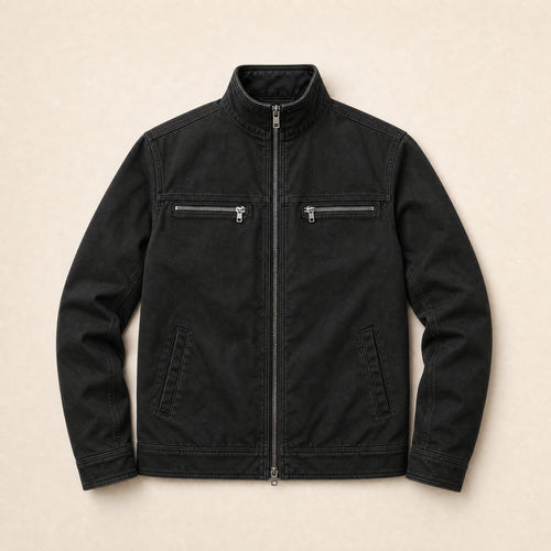 Flint Utility Jacket in Black