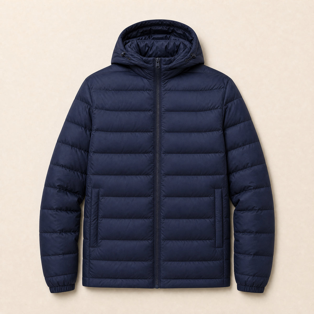 Glacier Hooded Down Jacket in Navy