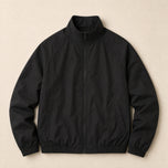 Ridge Stand-Collar Bomber Jacket in Black